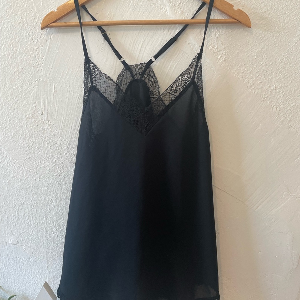 Lacey black tank